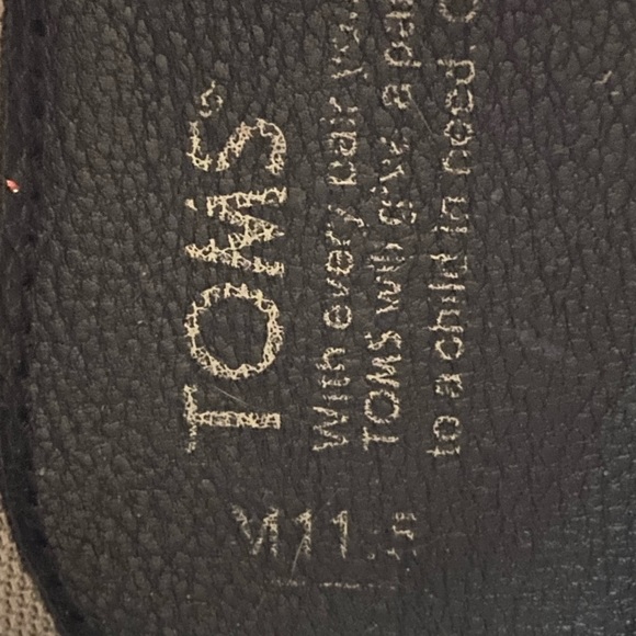 Toms Leather Shoes Size 11,5 Color Black - Picture 6 of 10